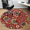 1PC Floral Pattern Chair Carpet for Office, Indoor Non-Slip Washable Carpet, Soft Comfortable Mat For Office Room Yy250930207