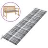 Day and Night - Day and Night Garden Bench Cushion Oxford Fabric Gray Checkered 200x50x3 Cm