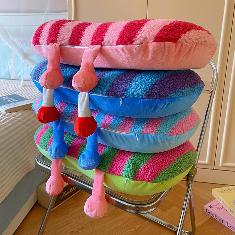 Foam Cartoon Memory Cushion Pillow With Plush Cover For Office Decor Car