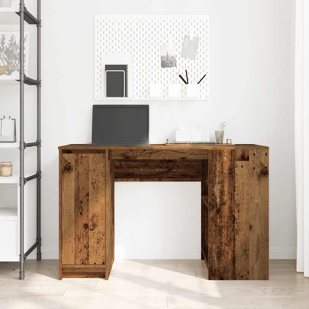 Desk with Rustic Wood Effect 120 x 42 x 76 cm Engineered Wood