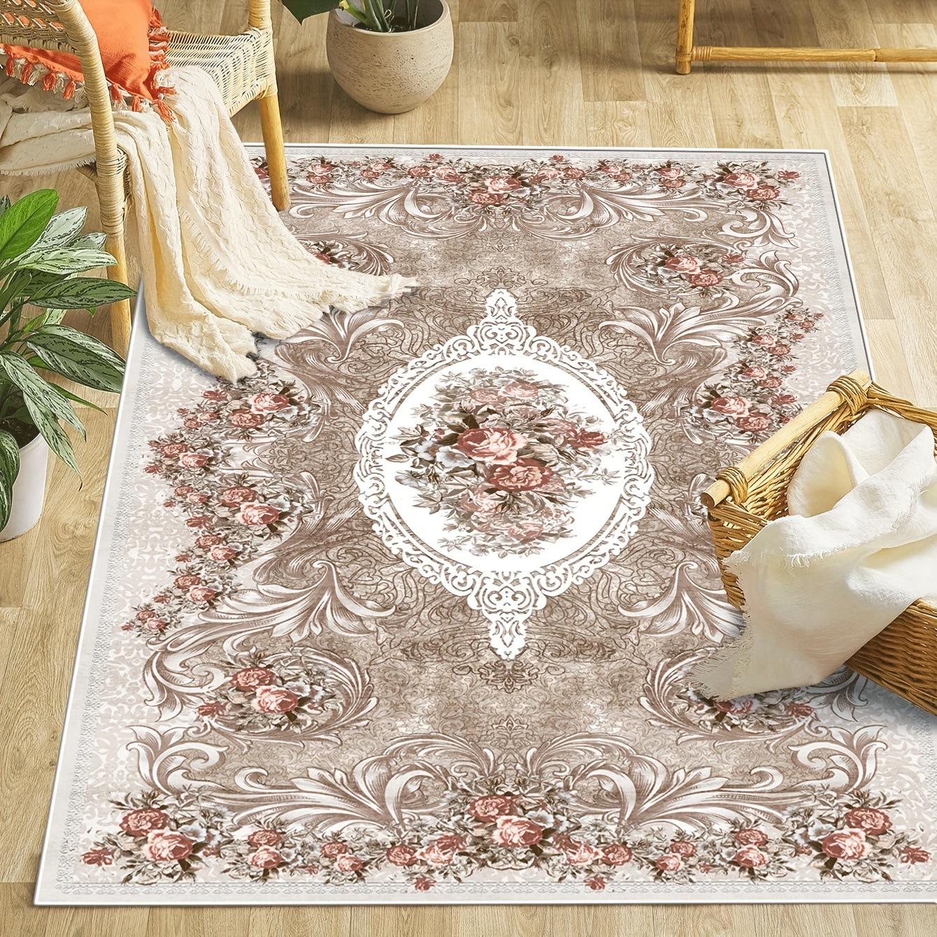 

Crystal velvet carpet durable living room dirt resistant easy to maintain carpe sofa coffee table carpet 40*60cm [crystal velvet dot plastic bottom]