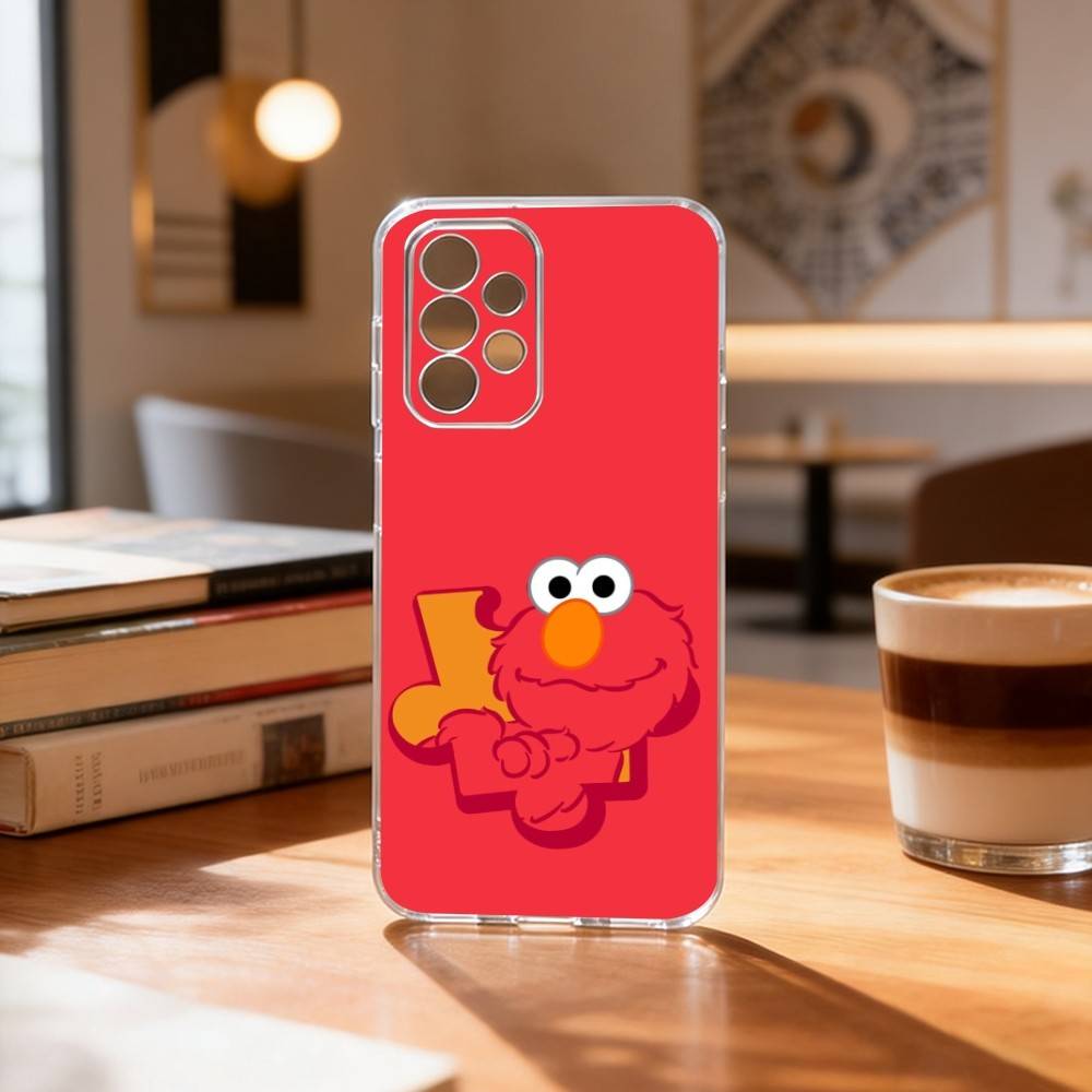

E-ElmoS R-Red Phone Case For Samsung S25,S24,S21,S22,S23,S30,Ultra,S20,Plus,Fe Transparent Cover Samsung S21