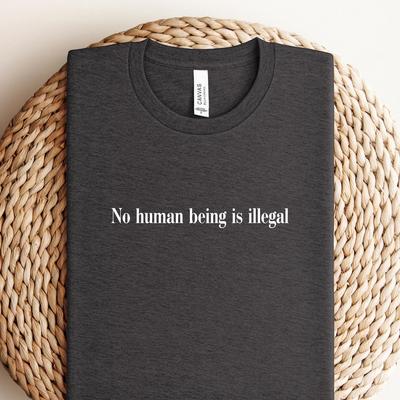 No Human Being Is Illegal Shirt, ICE Protest T-Shirt, ICE Out Of LA Shirt, Abolish Ice Shirt, Activist Protest Shirt, No Human Illegal Tee