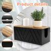 Wall Mount Paper Towel Dispenser Wooden Bathroom Tissue Box With Detachable Lid Trifold Hand Towel Holder for Kitchen Decoration