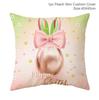 Easter Bunny Pillowcase Happy Easter Decoration For Home Easter Rabbit Eggs Cushion Cover Decorative Pillow Case Easter Gift