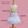 Children's Puffy Princess Petticoat Dress with Adjustable Fishbone and Inner Lining, Perfect for Birthdays and Flower Girl Occasions.