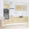7 Piece Kitchen Cabinet Set Lucca Sonoma Oak Wood Based Material
