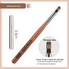 Sandalwood Nail Art Brush Set - Imitation Squirrel Hair with Pen Holder for Liner and Gel Painting