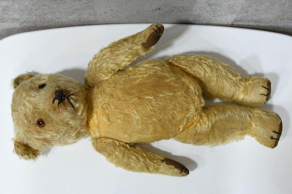 [USED] tr0680 Teddy Bear Doll Stuffed Animal Interior Bear Doll Rare