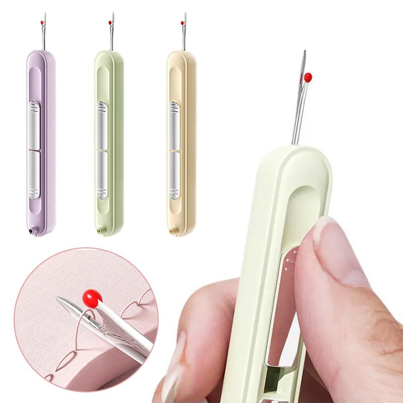 Enfile-aiguille 2 en 1 Outils de couture à la main Outil d'enfilage et de retrait de points Accessoire de couture durable Accessoires Point de croix