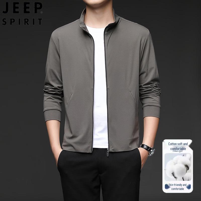 

JEEP SPIRIT Men s Stand Collar Casual Jacket 2XL