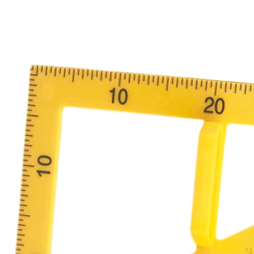 Geometrie-Lineal für den Mathematikunterricht, Winkelmesser und Zeichnungen