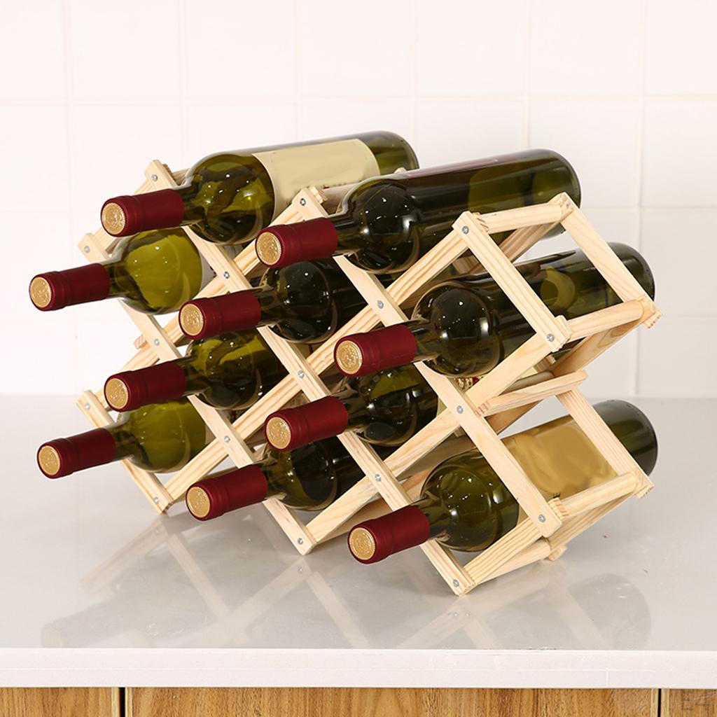 Rack for Bottles Standing Stand - Modern Minimalistic Design Holder Storage Lovers