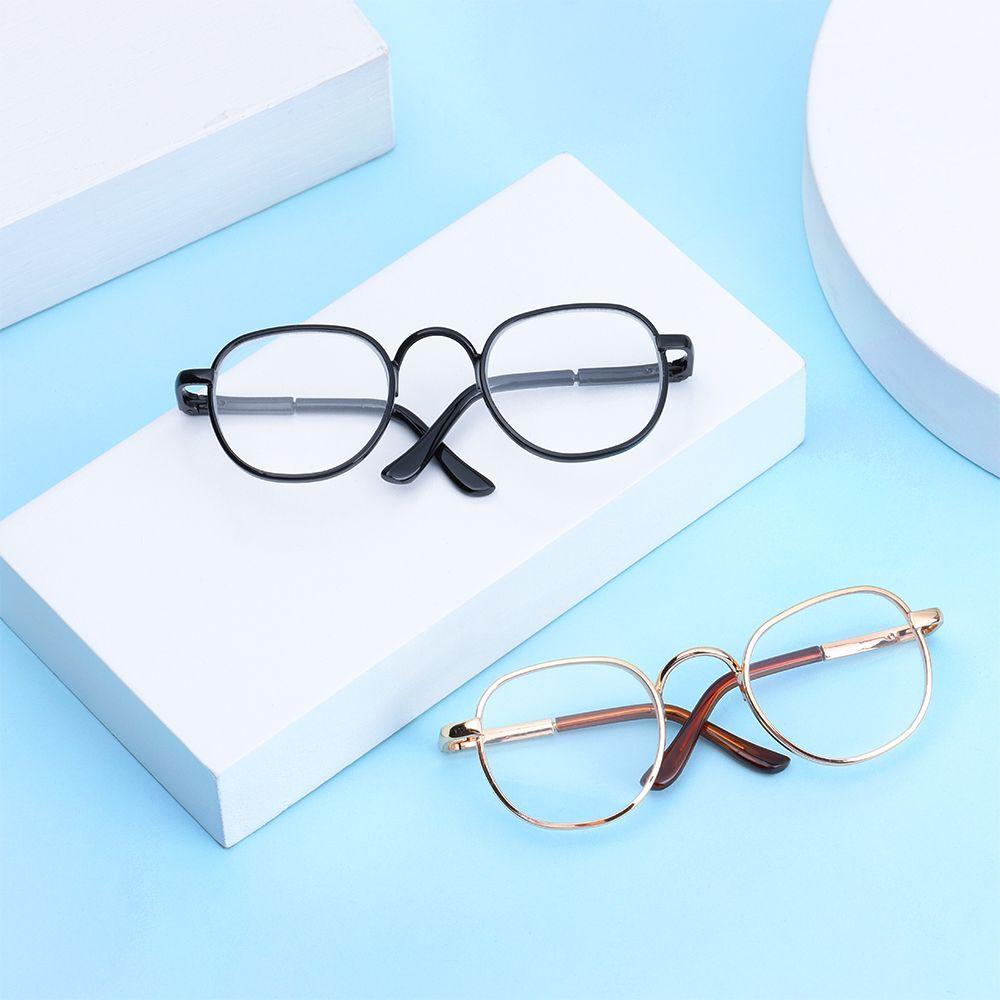 Fashion Metal Toy Photo Props American Grils Glasses Doll Glasses Pet Glasses Toy Round Eyeglasses