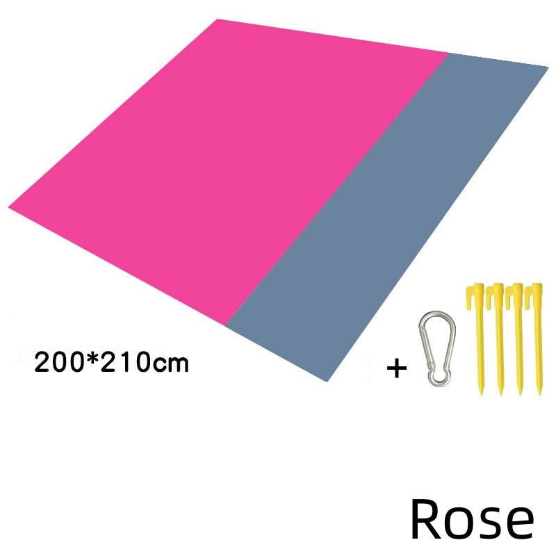 Outdoor Camping Mat Waterproof Folding Pocket Beach Blanket Portable Lightweight Picnic Mat Polyester Large Lawn Sand Beach Mat