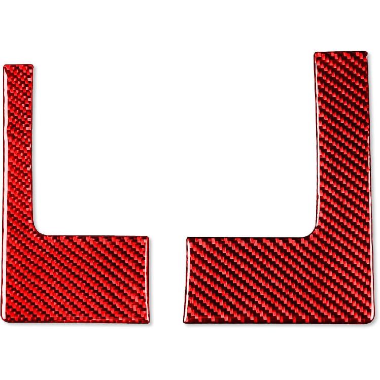 Red Carbon Fiber Dashboard trument Speedometer Tachometer Frame Panel Cover Car Interior Compatible with Dodge Ram 1500/2500/3500 2013 2014 2015 2016