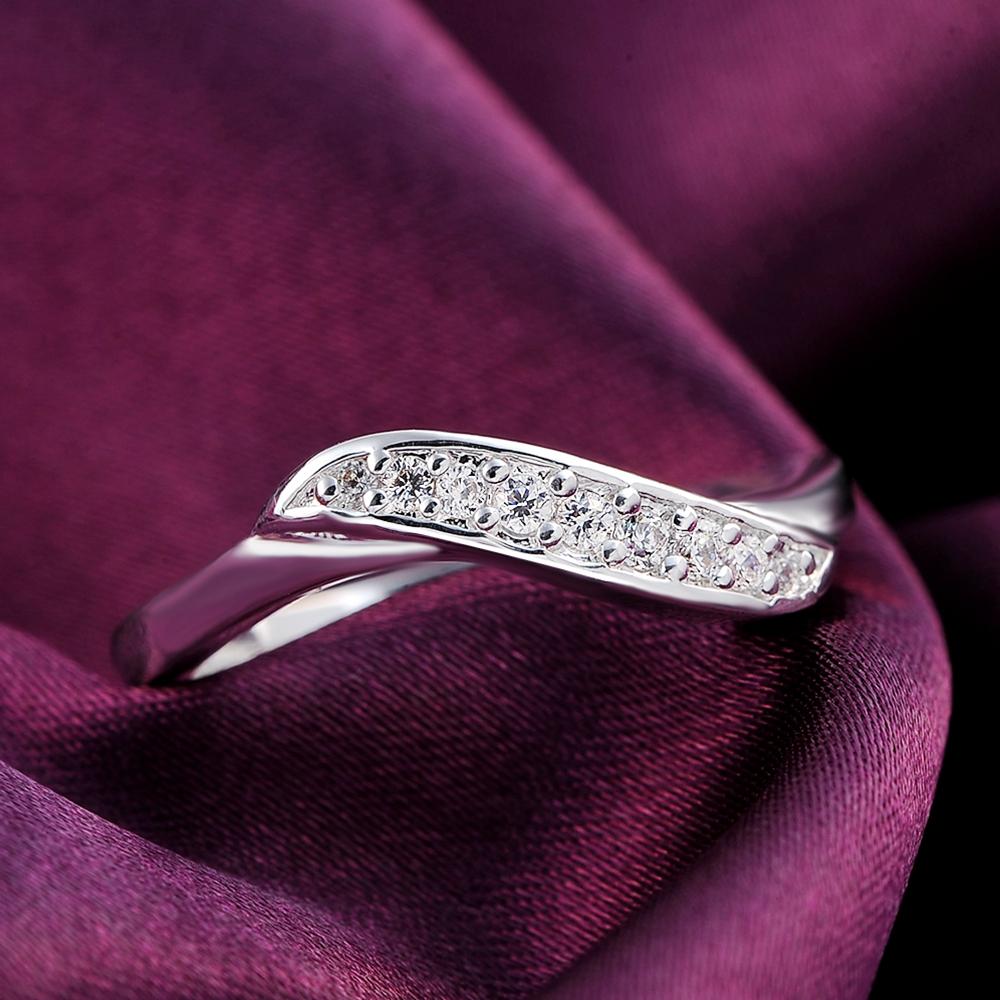 925 Sterlingsilber AAA Zirkon Ring Hochzeit Modeschmuck