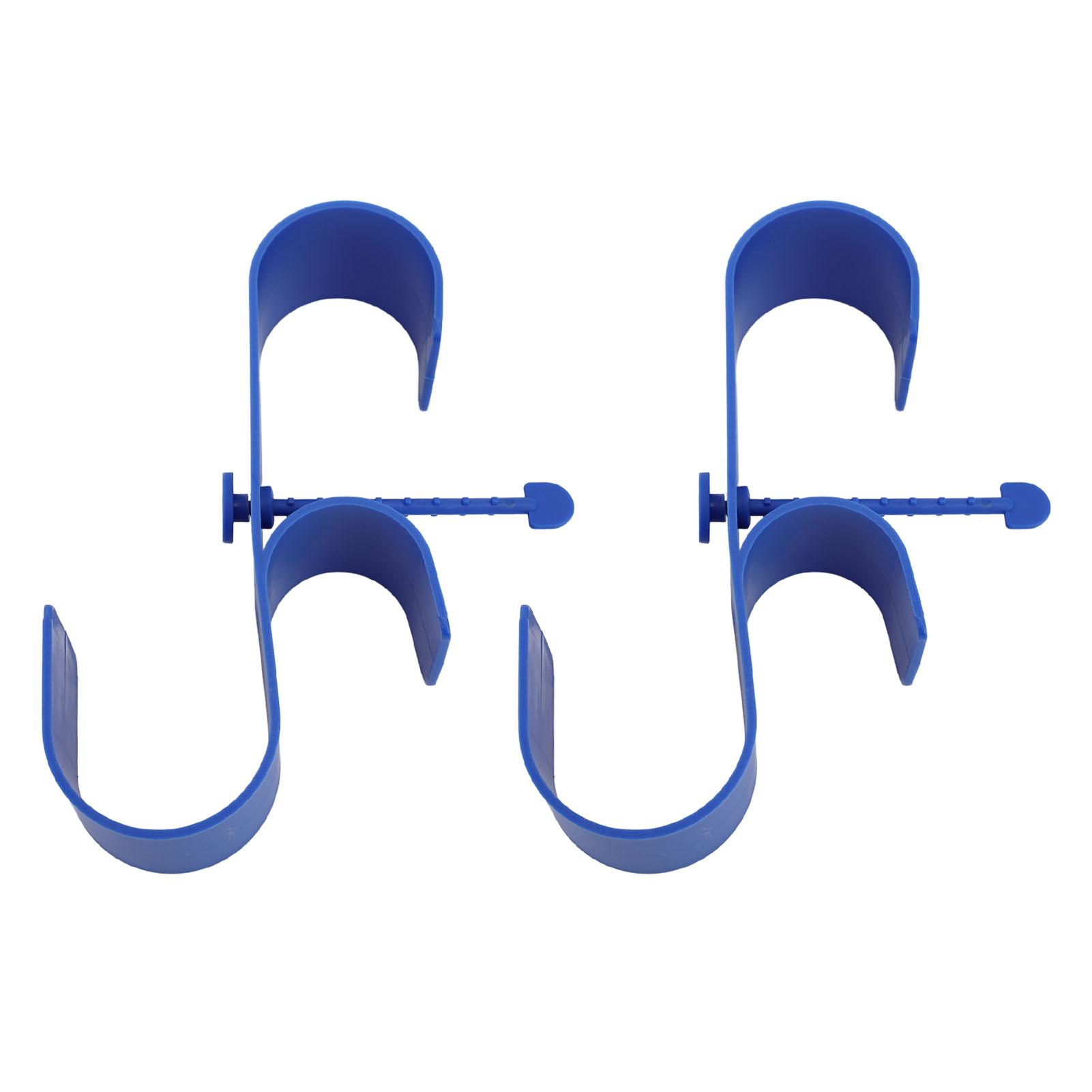 

2PCS Pool Fence Hooks Swimming Pool Pole Hanger Multifunctional Wall Pool Tool Holder for Hoses Brushes Brooms