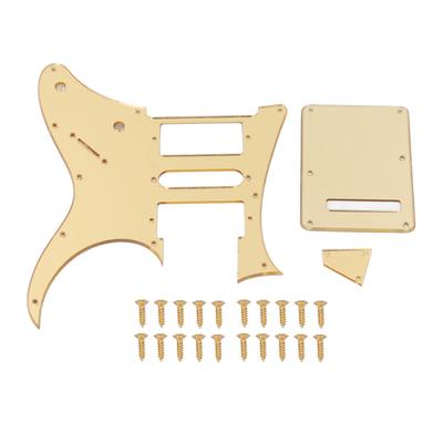Electric Guitar Pickguard HSH Gold Double Coil Guitar Scratch Plate for Ibanez RG250 Style 7 V