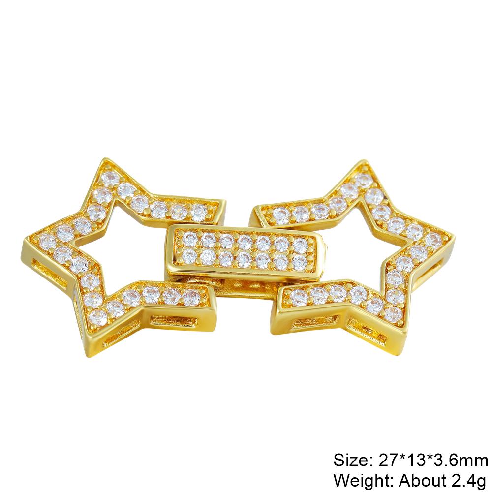

Juya DIY Nature Stones Jewelry Making Components Handmade Connector Fasteners Buckle Closure Locks Beads Pearls Clasps Supplies As Photo