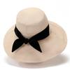 Bow Sun Hat Women's Summer Eaves Sunscreen Hat Bucket Hat Travel Beach Versatile Sun Hat
