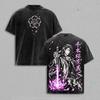 2026 Hot Sale Kuchiki Byakuya BLEACH T-shirt Anime Vintage Washed Oversized T Shirt Summer Short Sleeve Cotton Tees Tops Men Women Clothing