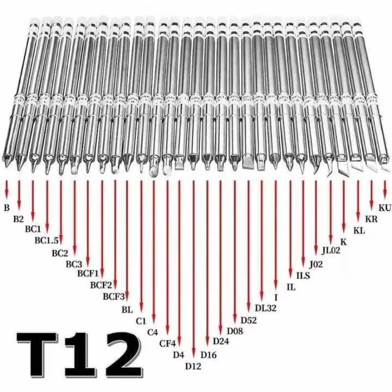 T12 Soldering Iron Tips Welding Tools Electric Soldering Iron For Hakko FX951 T12 Soldering Station Kits
