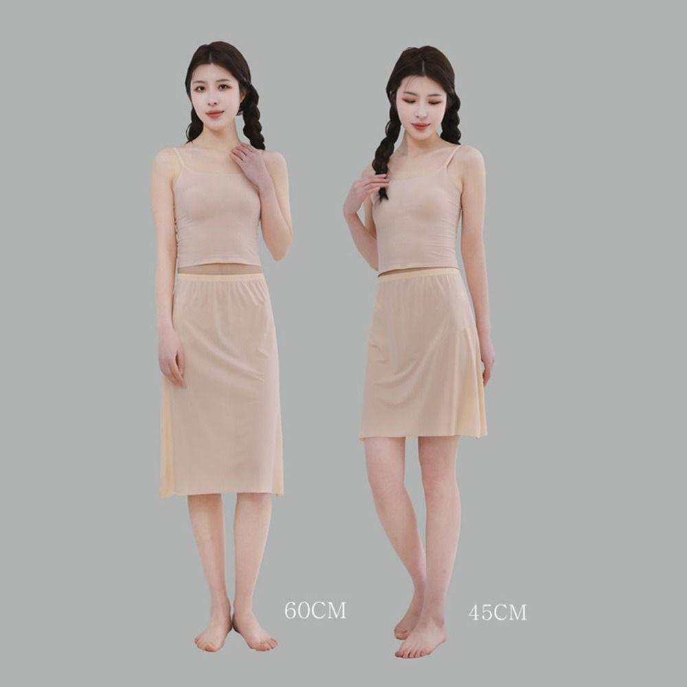 Of Petticoat Underskirt Half Slips Women Long Petticoat Ice Silk Underskirt Safety Underskirt Slips