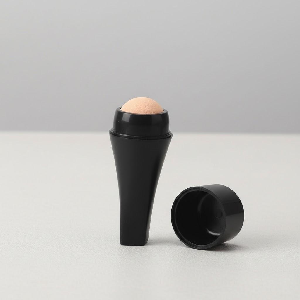 Mini Reusable Volcanic Stone Facial Roller Natural Skin Care Oil Control T Zone Makeup Tool