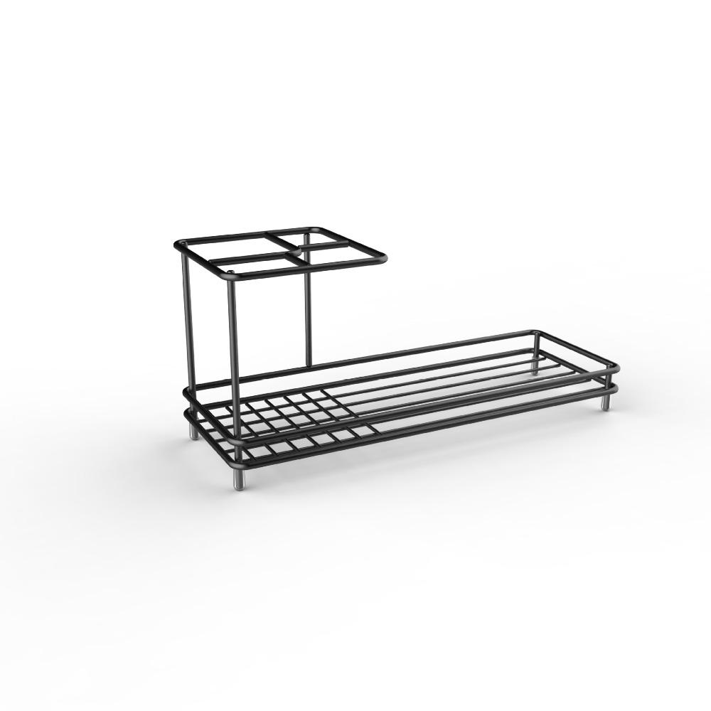 

Multi-Slot Toothbrush Holder Carbon Steel Toothpaste Shelf Electric Toothbrush Stand Bathroom Square