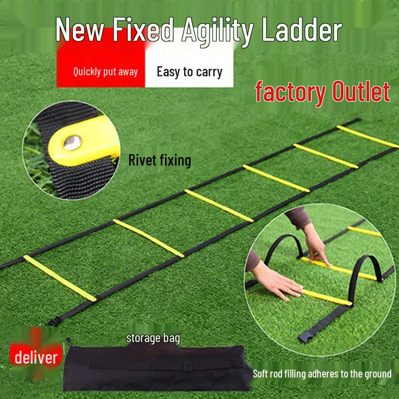 Agile Multitype Ladder: Fixed, Soft, Rope, Speed for Football and Basketball Training