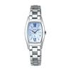 Seiko Watch Lucia Tonneau Solar SSVR129 Silver Watch