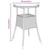 Garden Dining Set 3 Pcs Beige Poly Rattan