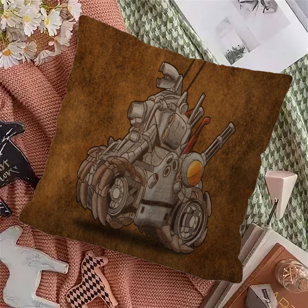 Retro Game Metal Slug Pillow Gift Home Office Decoration Pillow Bedroom Sofa Car Cushion CoverPillow Case