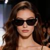 Vintage Cat Eye Small Frame Sunglasses Unisex UV Protection High Sense Fashion European American Retro Outdoor Driving Beach Sun Glasses