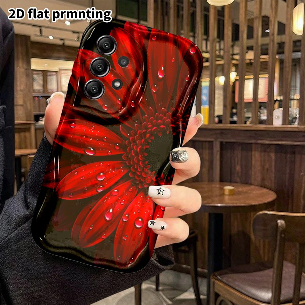 Phone Case: 2D Flat, Fits Samsung Galaxy A34 A35 M05 M06 S20 S22 S21 FE Plus 5G Protective Case, Black Background, Perfect Christmas and Halloween Hol