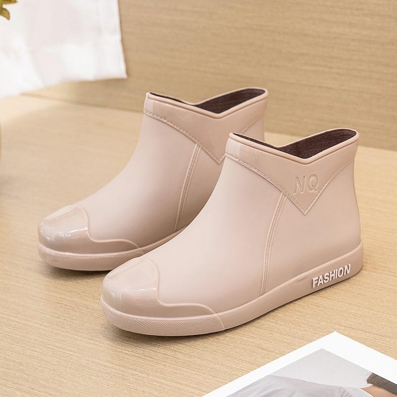 Женская непромокаемая обувь Модные трендовые непромокаемые противоскользящие ботинки с короткими рукавами для взрослых 36 хаки 1760₽