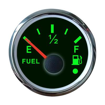 52mm Universal 12/24V Fuel Gauge LED Display for Car, RV, Yacht, Motorboat - Pointer Oil Level Indicator