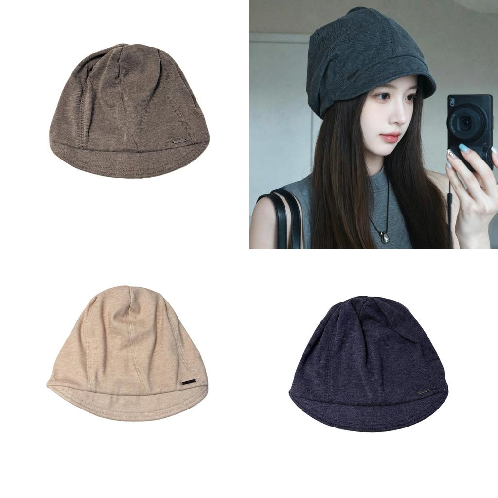 Summer Style Breathable Cotton Short Brim Cap With Sun Protection For Women