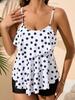 Sexy 2025 Print Ruffle Tankini Set Women Strapped Push Up Swimsuit Beach Summer Swimwear Brazilian Lady Bathing Suit