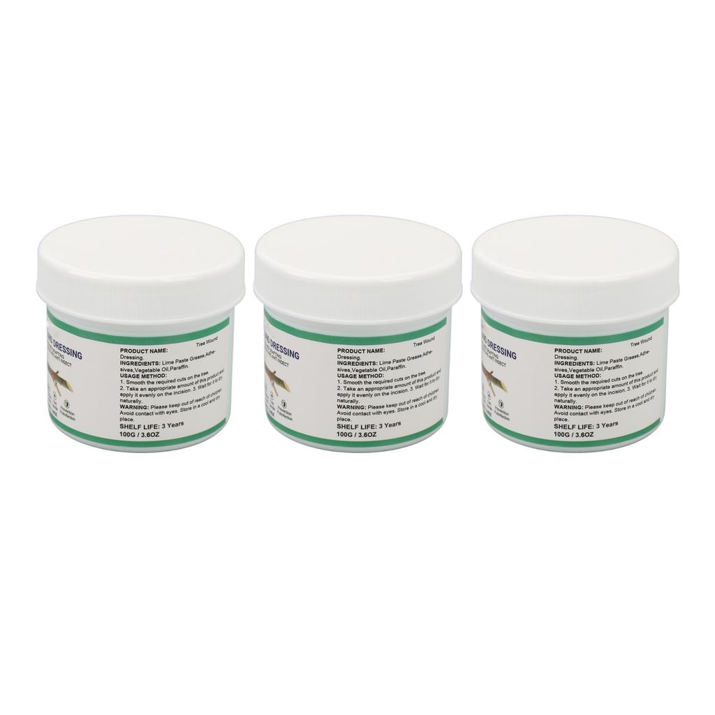 3 Pcs 100g Tree Wound Dressing Recover Lushness Tree Shrub Pruning Grafting Sealer Healing Paste wit