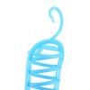 Parrots Feeder Basket Plastic Food Fruit Feeding Perch Stand Holder for Pet Bird Supplies(Blue)