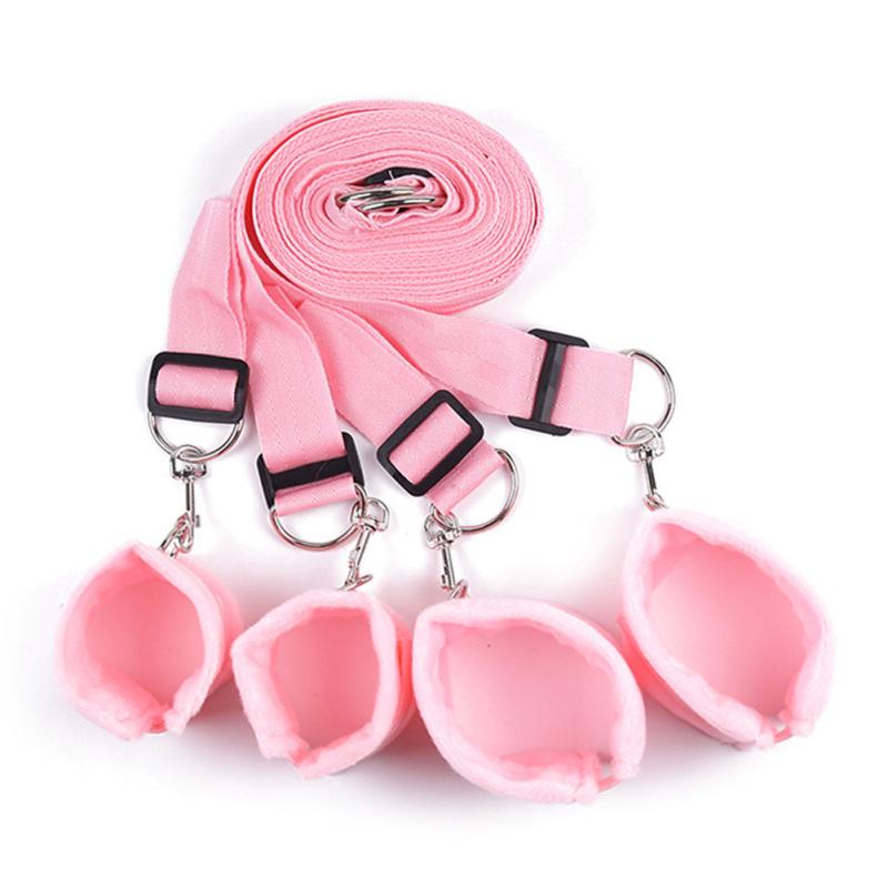 Bed Restraint System for Sex Adjustable Mattress Restraint With Cuffs for Ankles Wrists