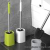 Juego de Cepillo para Inodoro de Baño con Base - Mango Largo y Diseño sin Esquinas para una Limpieza Eficaz