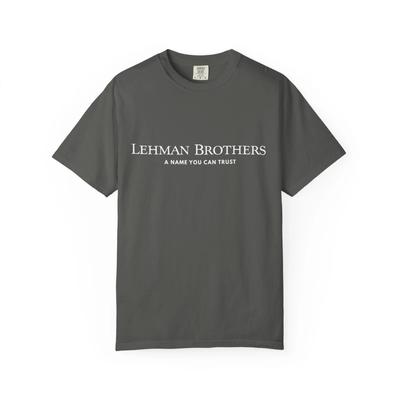 Lehman Brothers T-Shirt =, Finanzkollaps 2008, Finanzbankrott-Unternehmen