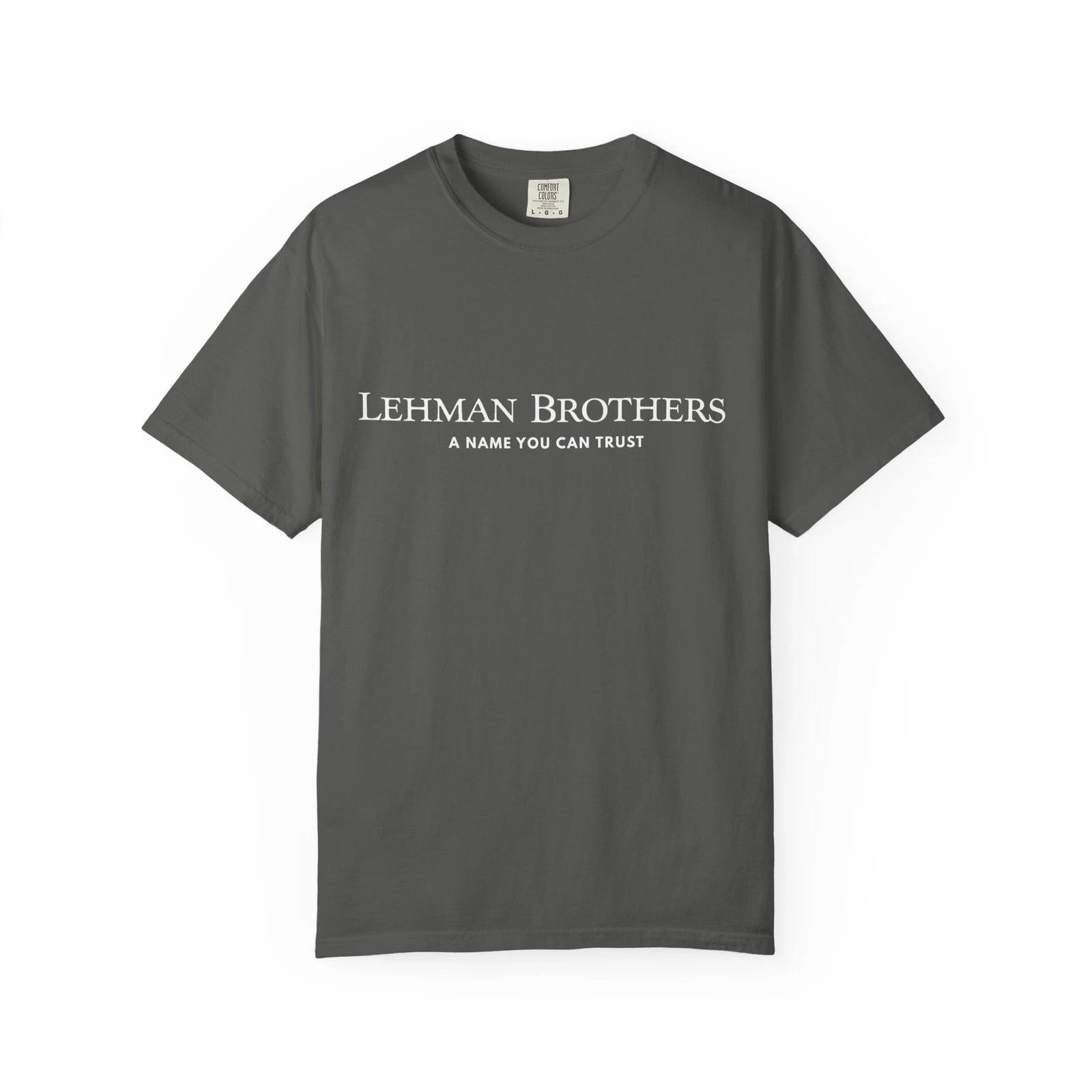 

Lehman Brothers T shirt =, 2008 Financial Collapse, Financial Bankrupt Company S