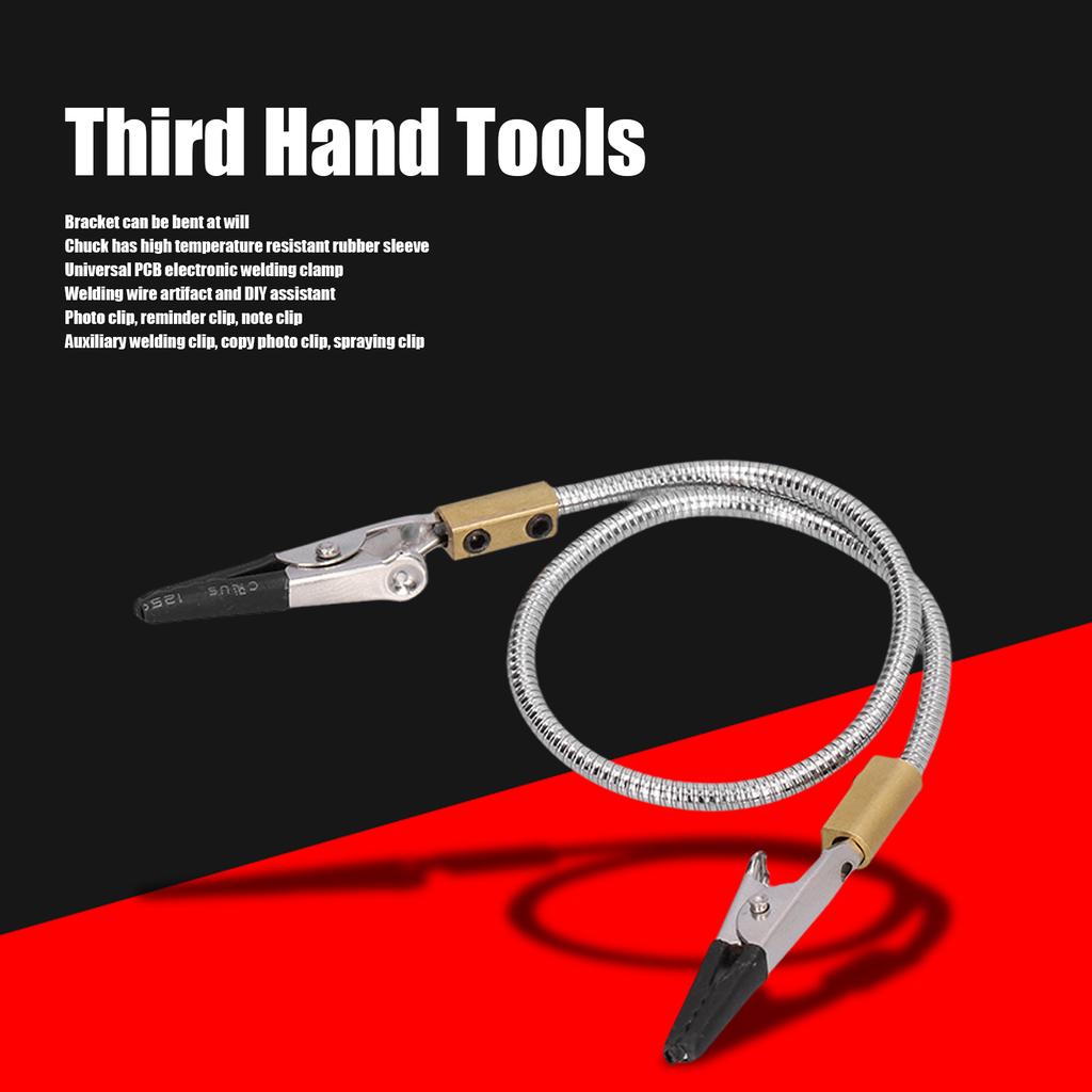 Helping Hands Soldering Welding Third Hand Tool Adjustable 2 Clips for Electronics Repair Helping Hands Welding Third Hand Tools