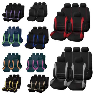 9pcs Universal Waist Line Design Cushion AUTO Universal Size Fit for Car Suv Truck Van Accessories Interior Seat Covers Full Set