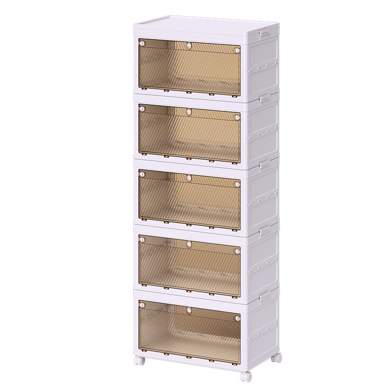Extra Large No-Installation Plastic Storage Box for Clothes, Toys & Snacks