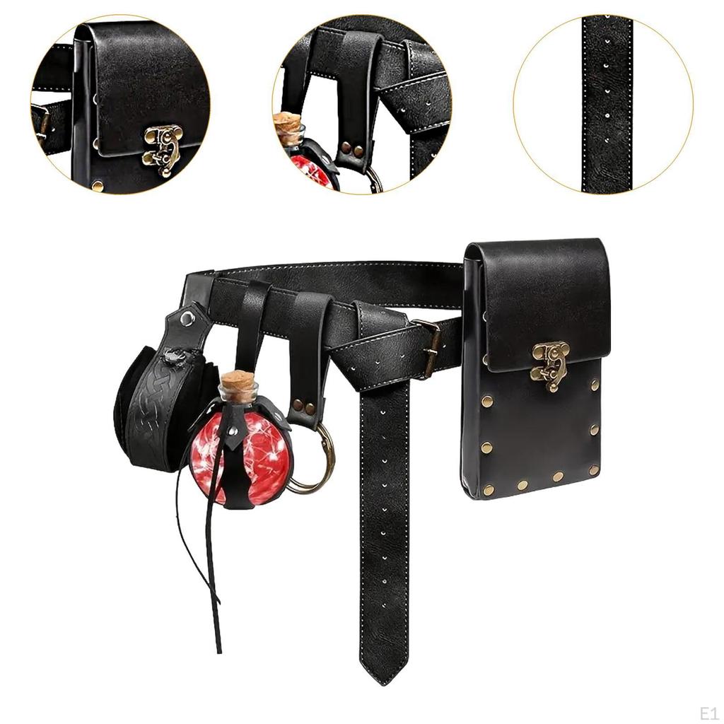 Belt Pouch Waist Bag Medieval Casual Men for Halloween Costume